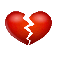 Gif animé coeur cassé